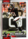 2026 Topps Flagship Football #82 Will Anderson Jr.
