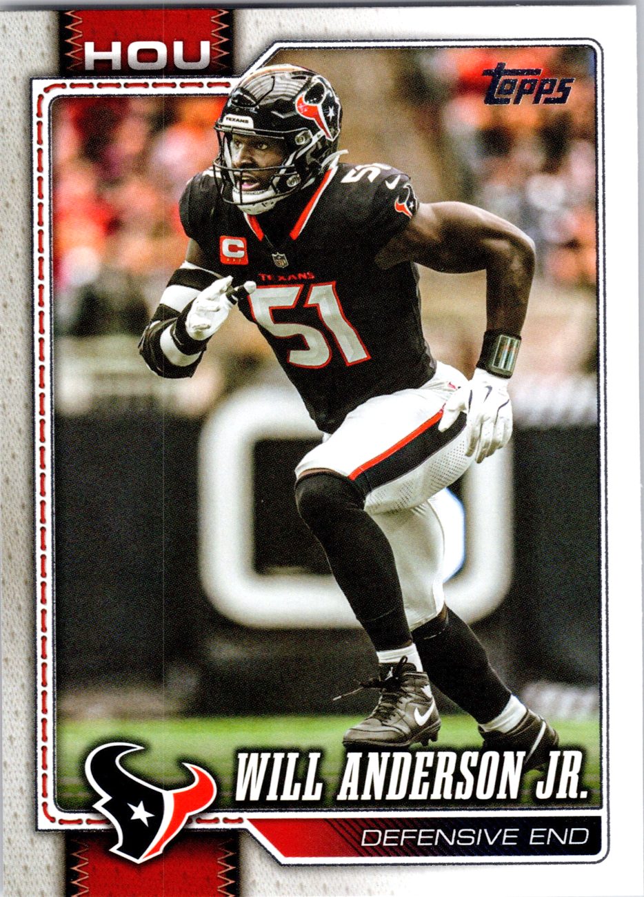 2026 Topps Flagship Football #82 Will Anderson Jr.