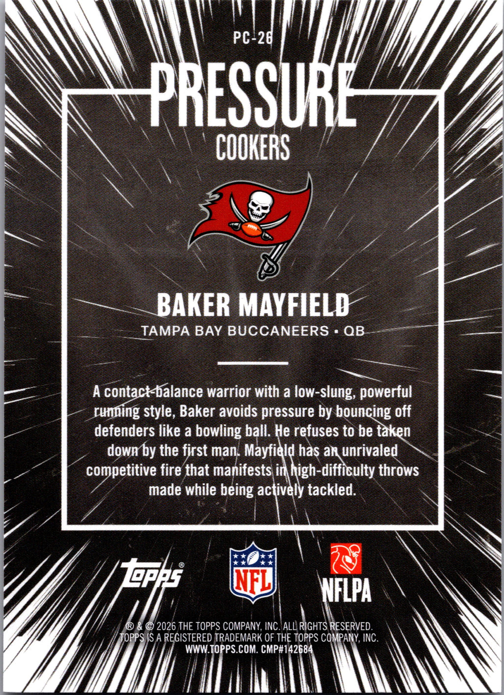 Baker Mayfield 2026 Topps Flagship Pressure Cookers #PC-26 Buccaneers QB