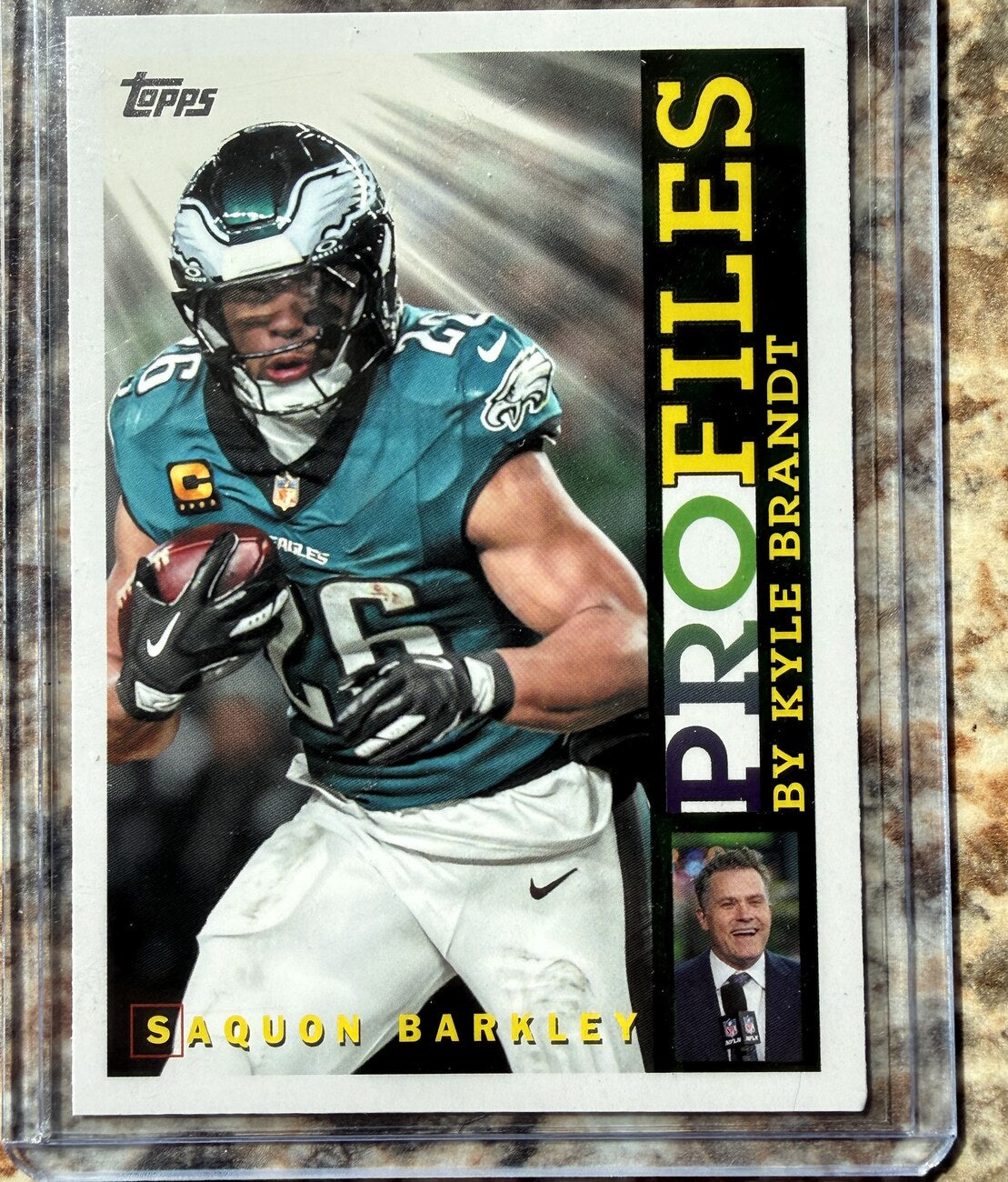 2026 Topps Flagship Football Profiles by Kyle Brandt #TP-10 Saquon Barkley