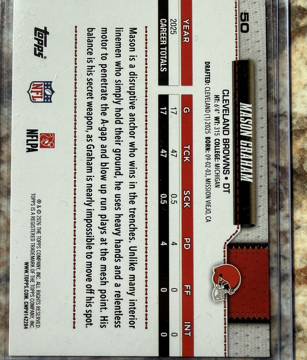 2026 Topps Flagship Football All-Rookie Team #50 Mason Graham