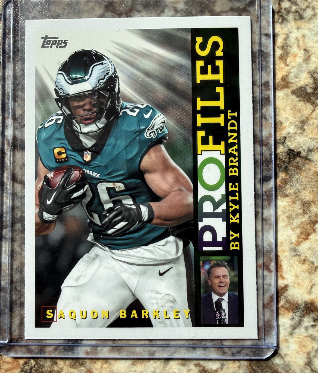 2026 Topps Flagship Football Profiles by Kyle Brandt #TP-10 Saquon Barkley