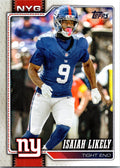 2026 Topps Flagship Football #206 Isaiah Likely