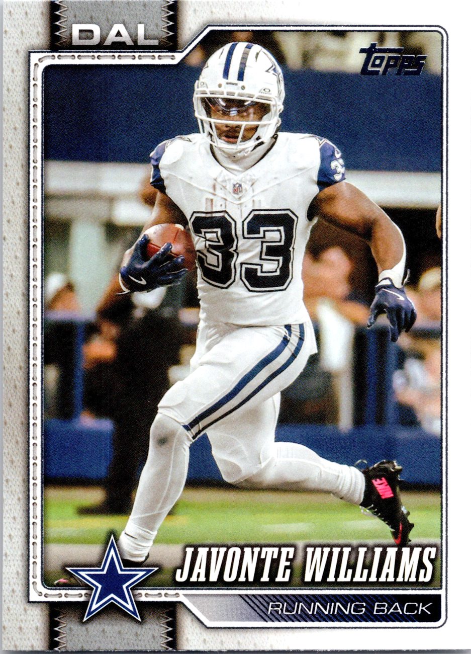2026 Topps Flagship Football #51 Javonte Williams