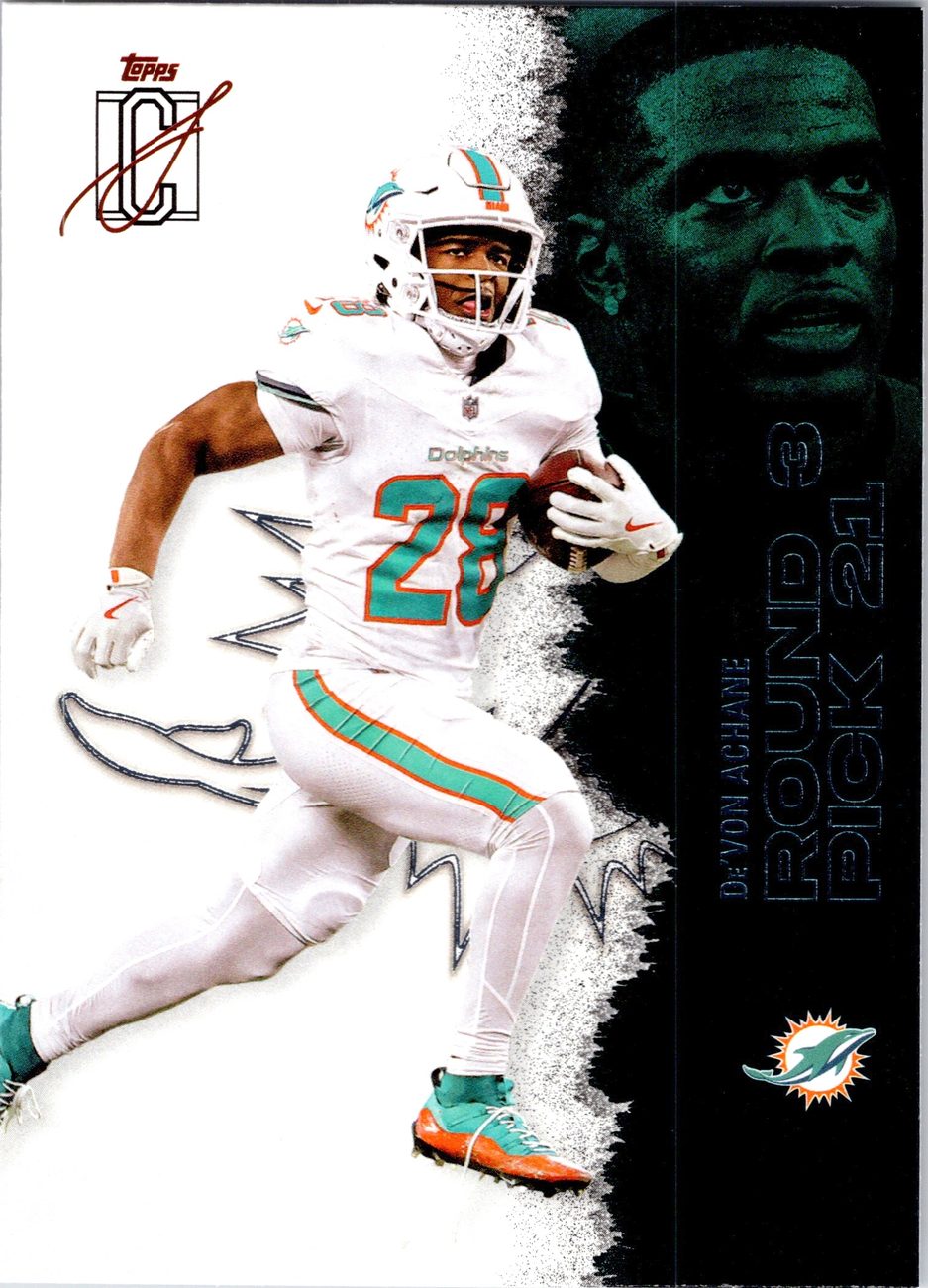 De'Von Achane 2025 Topps Signature Class #35 Dolphins RB
