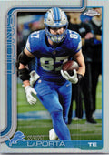 Sam LaPorta 2025 Topps Chrome #100 Refractor Lions TE