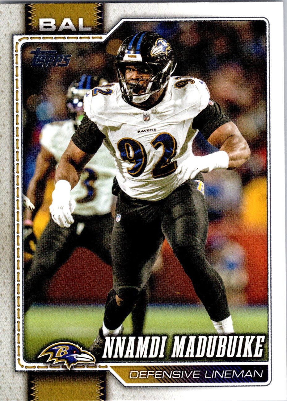 2026 Topps Flagship Football #205 Nnamdi Madubuike