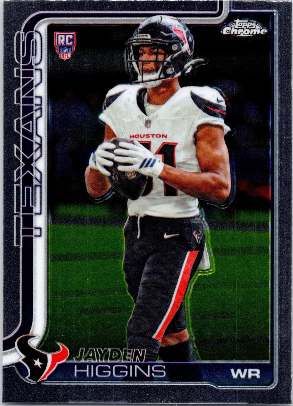 Jayden Higgins 2025 Topps Chrome #343 Texans WR