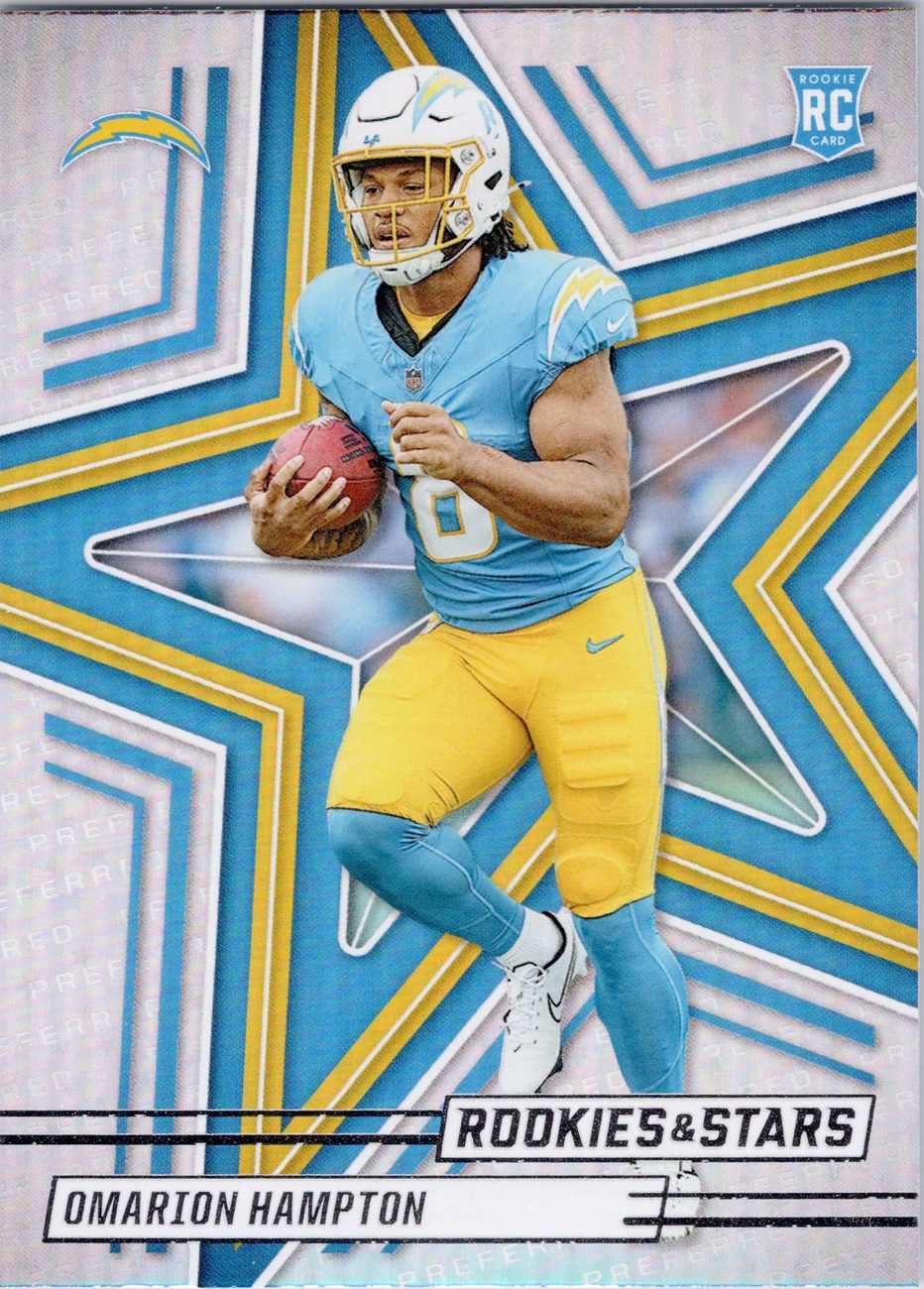 Omarion Hampton 2025 Panini Rookies &amp; Stars #166 Chargers RB