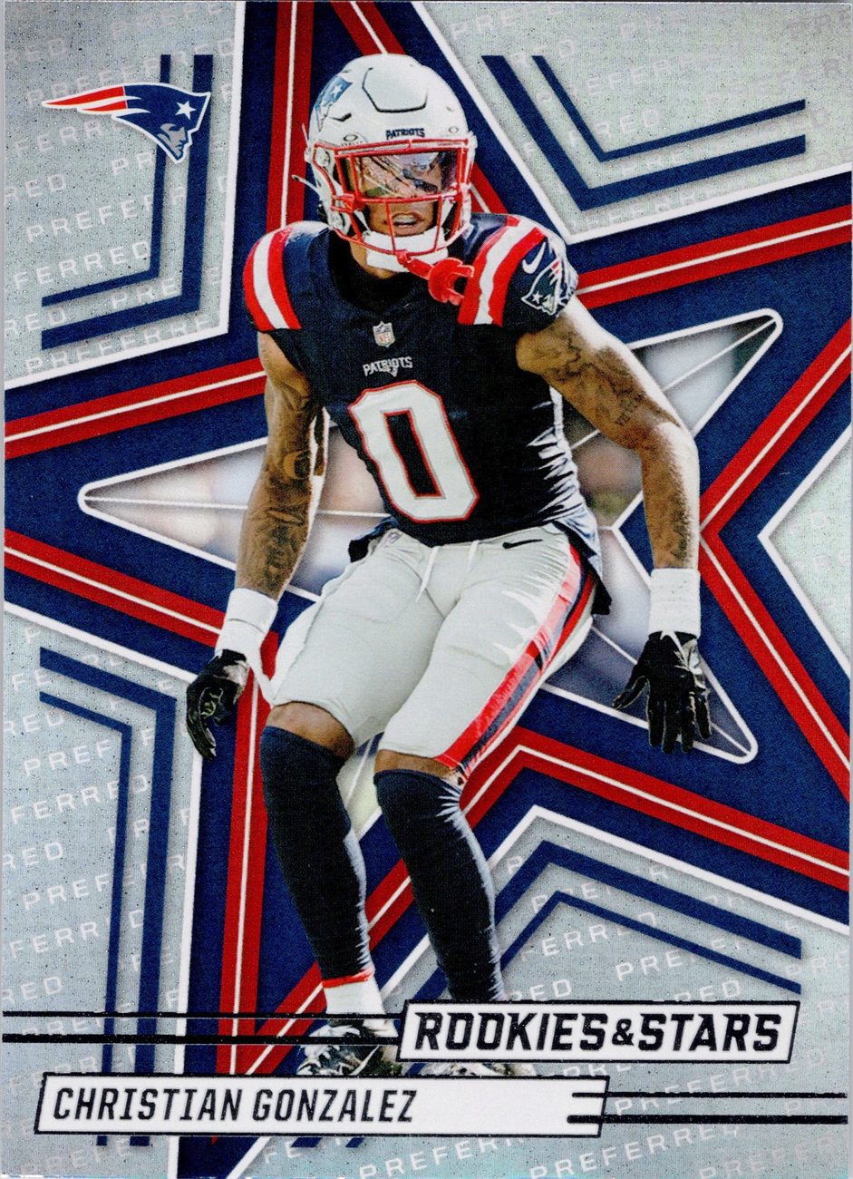 Christian Gonzalez 2025 Panini Rookies &amp; Stars #33 Patriots CB