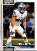 2026 Topps Flagship Football #250 Jack Campbell