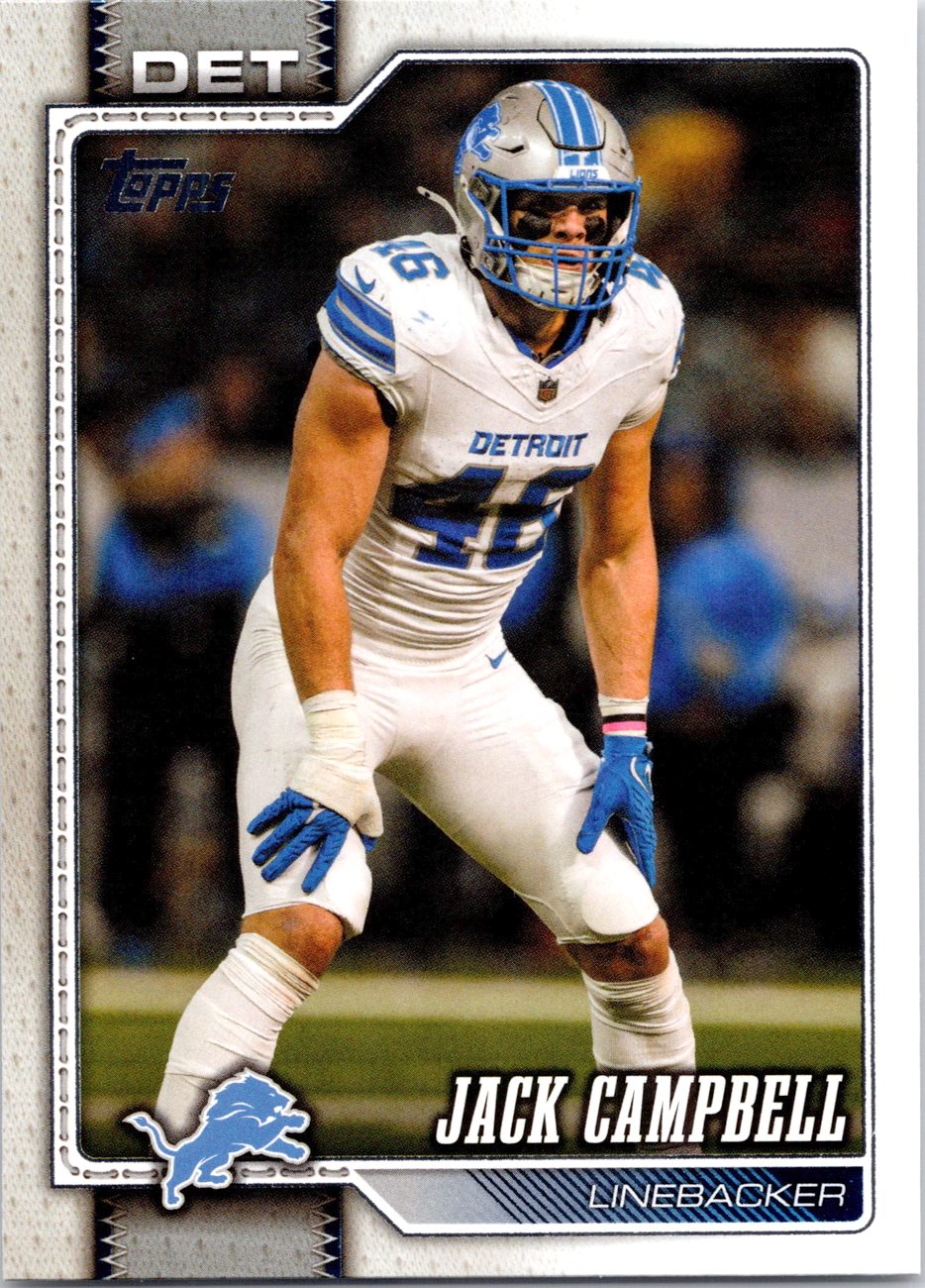 2026 Topps Flagship Football #250 Jack Campbell
