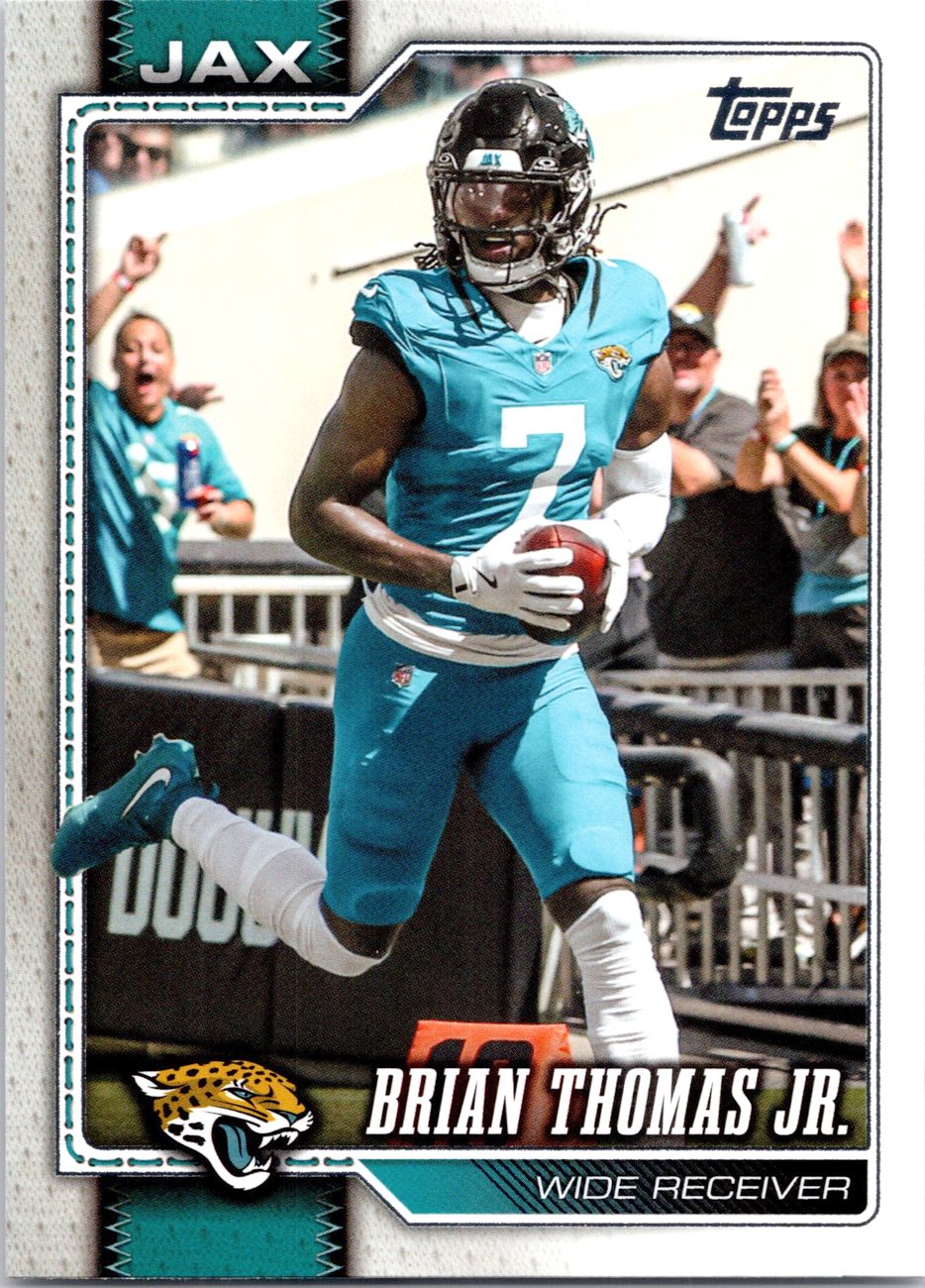 2026 Topps Flagship Football #92 Brian Thomas Jr.
