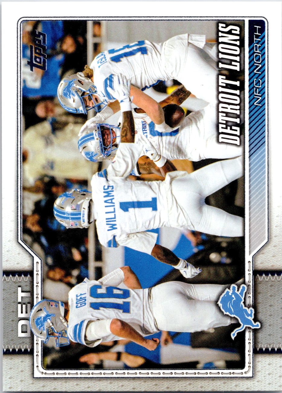 2026 Topps Flagship Football #273 Detroit Lions (team card)