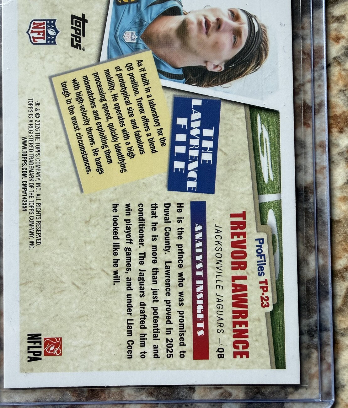 2026 Topps Profiles by Kyle Brandt Football #TP-23 Trevor Lawrence