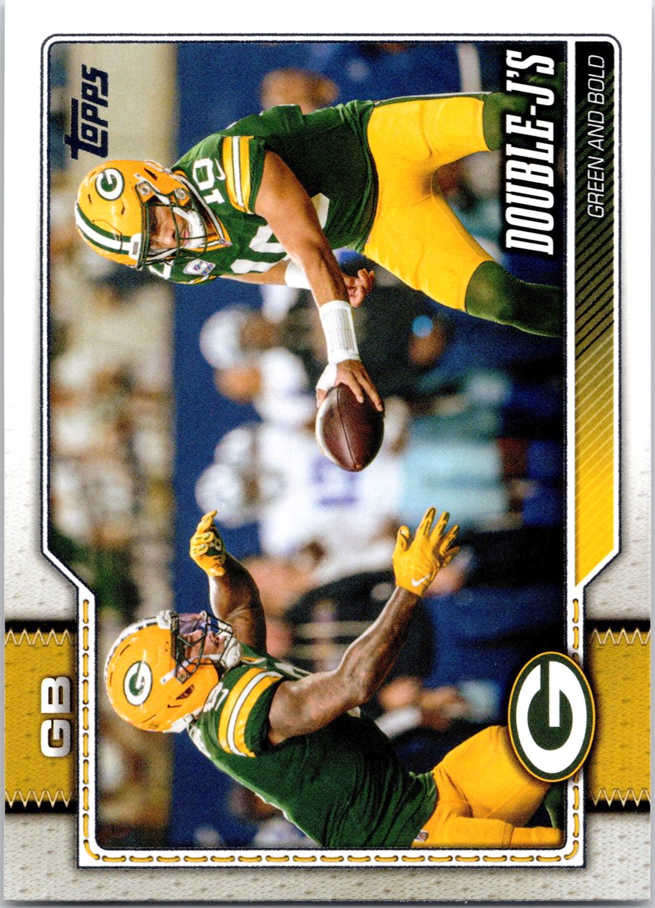 2026 Topps Flagship Football #297 Double-J's (Love/Jacobs)