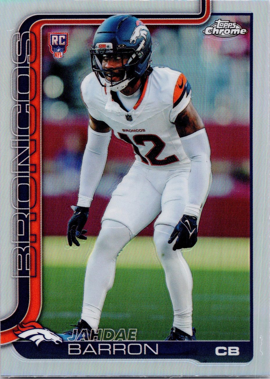 Jahdae Barron 2025 Topps Chrome #359 Refractor Broncos CB
