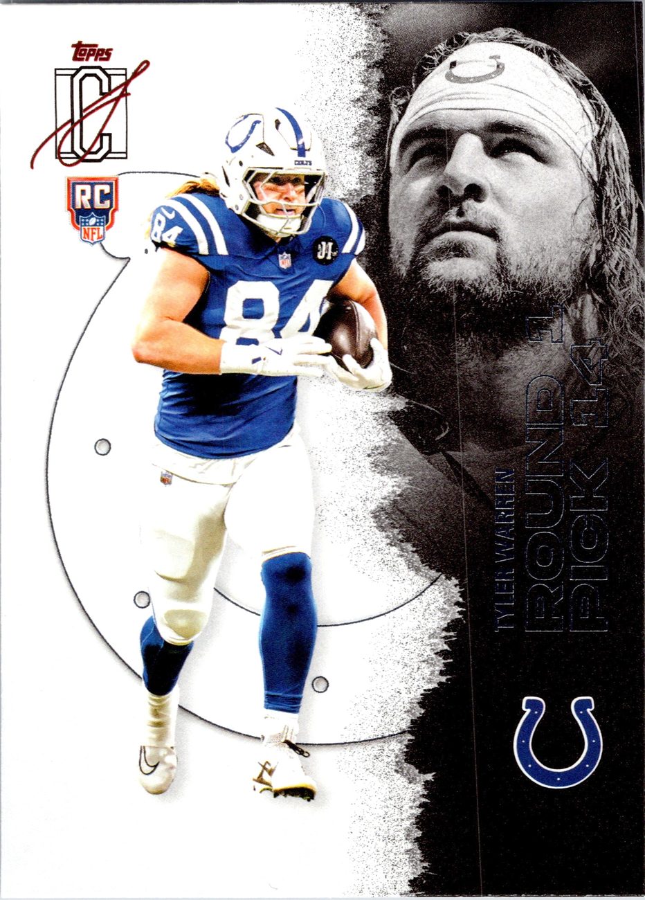 Tyler Warren 2025 Topps Signature Class #110 RC Colts TE